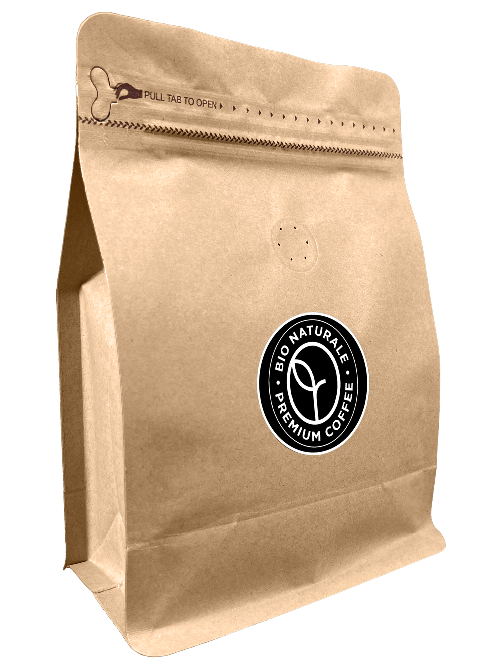 Bio Naturale testzakje koffie van GerritsKoffie op transparante achtergrond