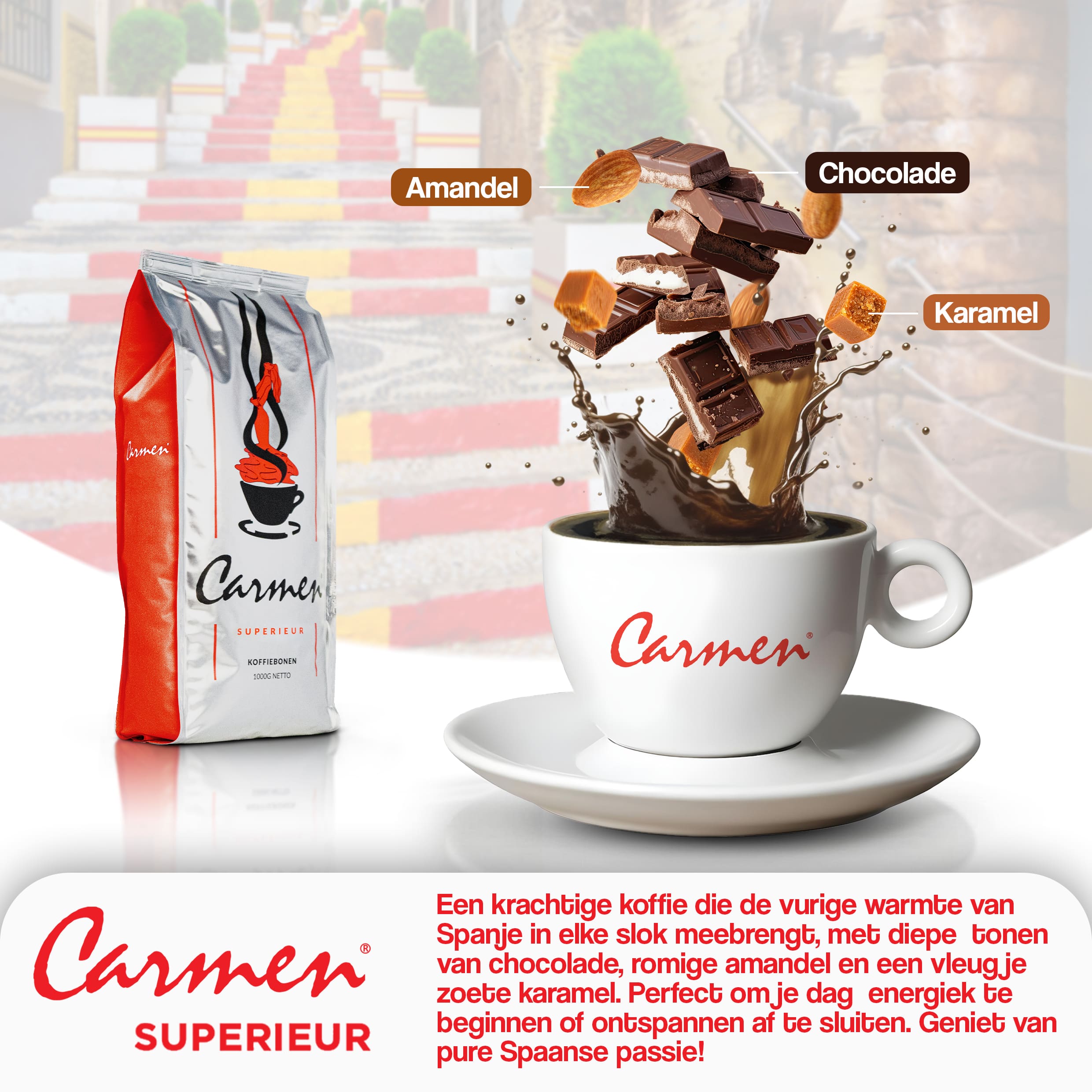 De Beste Koffiebonen van 2024: Ontdek Luxe, Duurzaamheid en Perfecte Smaak Carmen Superieur, Premium luxe koffiebonen van CafeHuis beste koffiebonen gezond