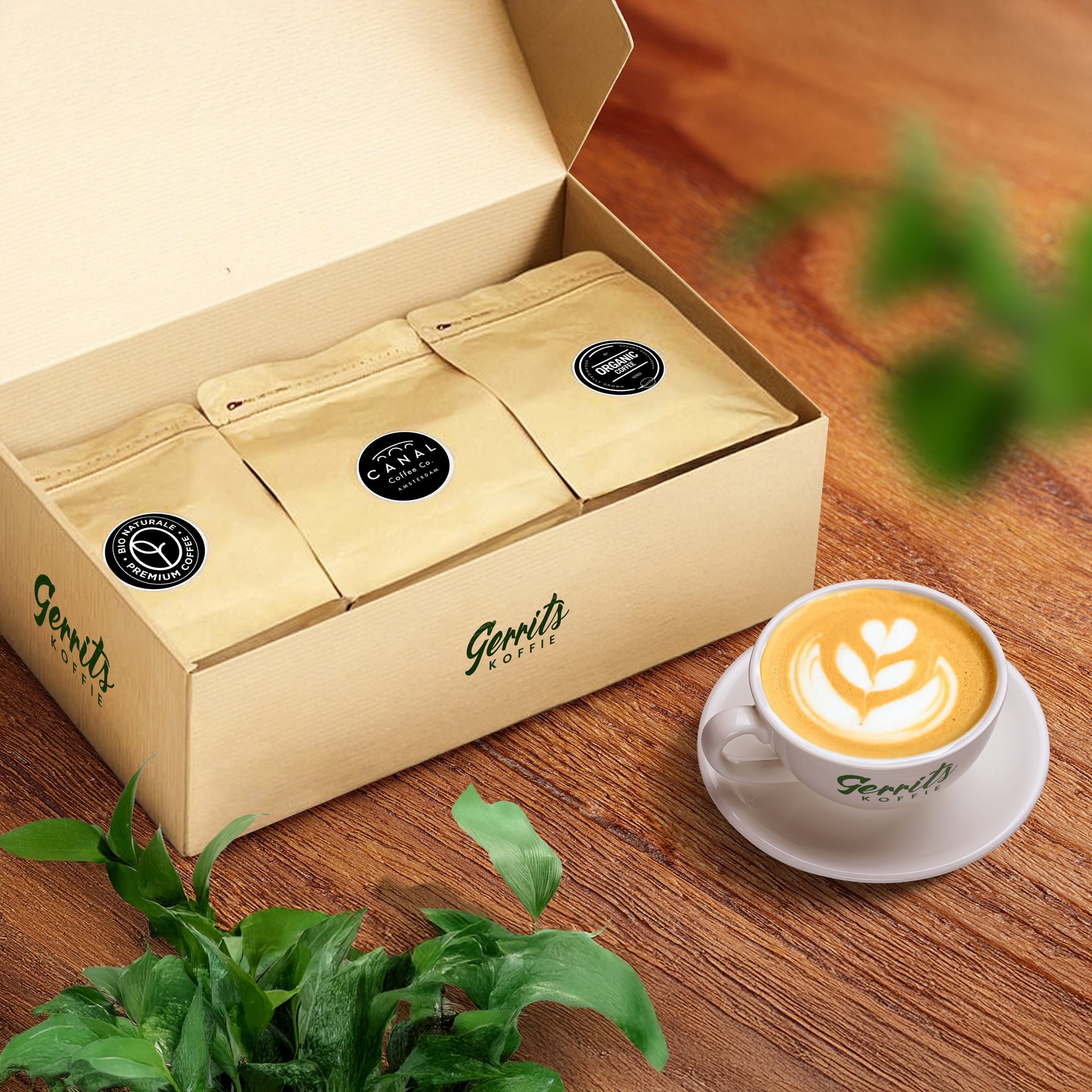 Organic coffee verpakking